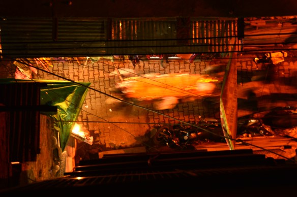 corpses passing in the alleyways